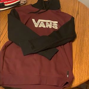 Vans Hoodie Brand New Red Burgundy